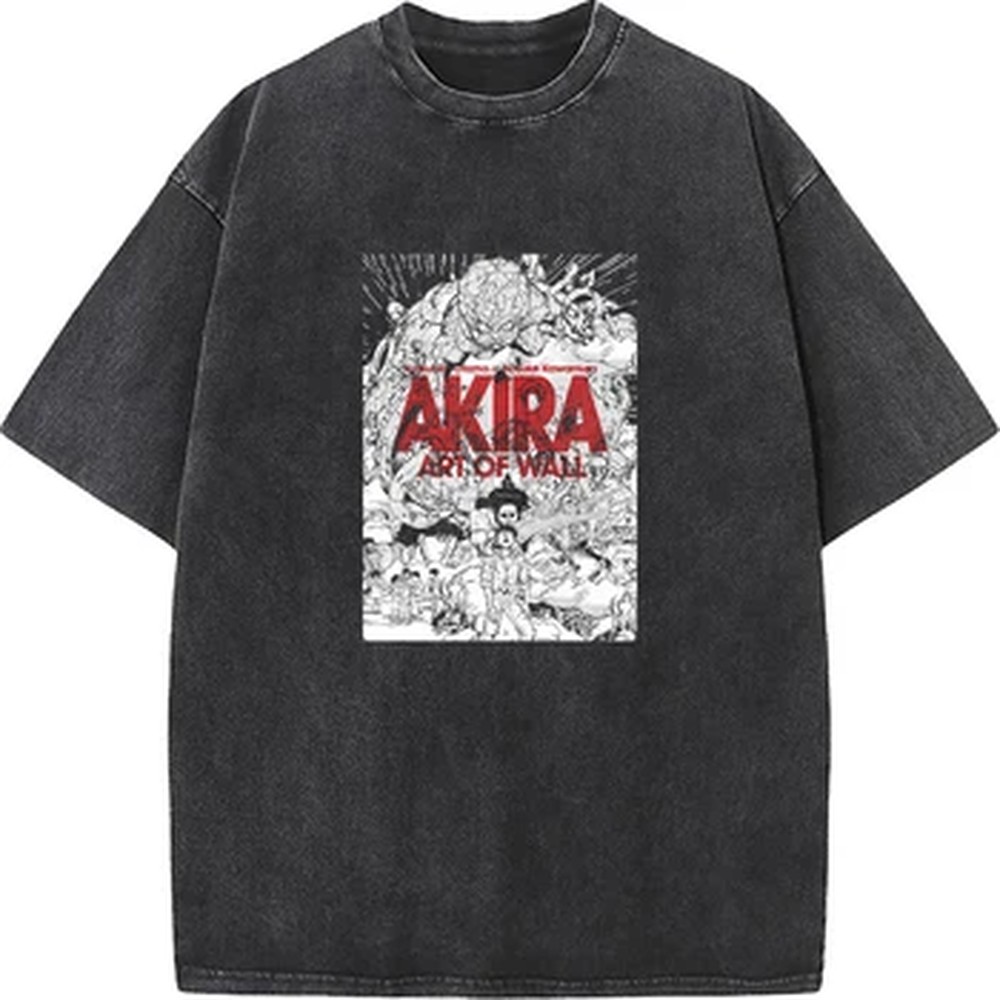 Vintage Summer Clothing Men - Akira Manga Grafische Print T-shirt Vintage