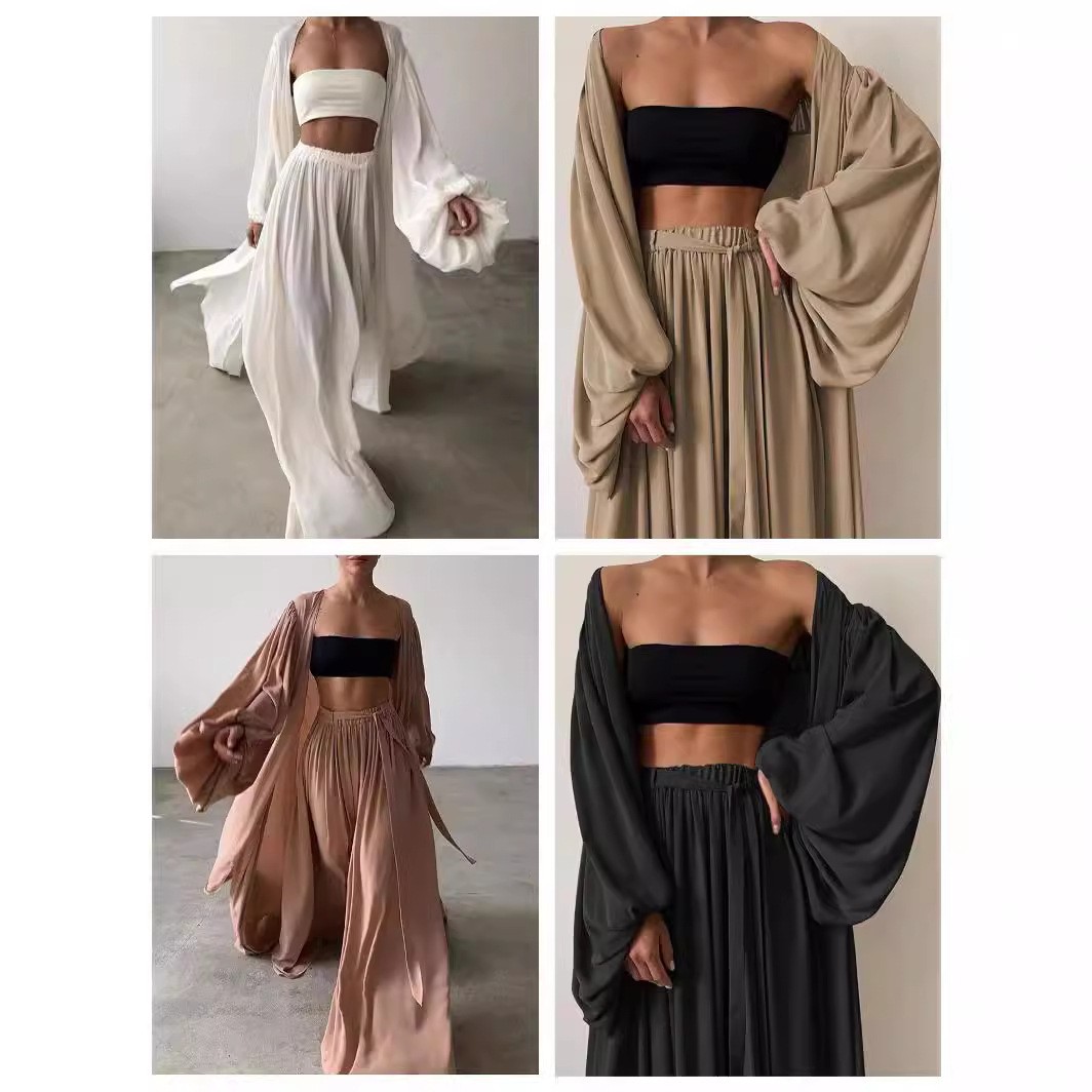 Summer Clothing Women - Zomer lente dameskleding tweedelig set lange