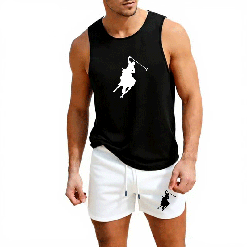 Summer Clothing Us - Europese Heren Zomer Vest en Shorts