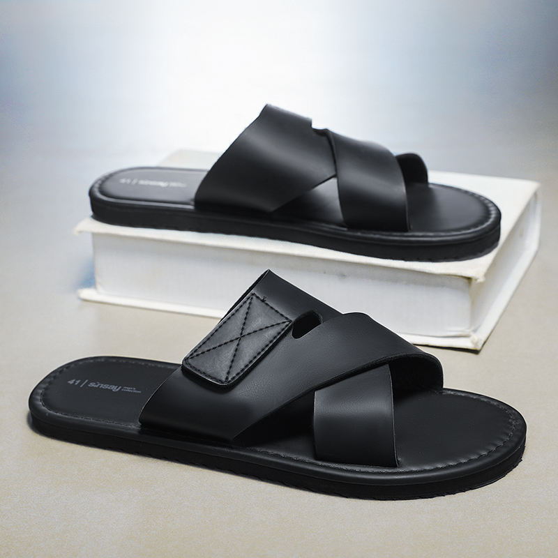 Summer Clothing Korea - Herenpantoffels 2026 nieuwe zomer vrijetijdssandalen Koreaanse