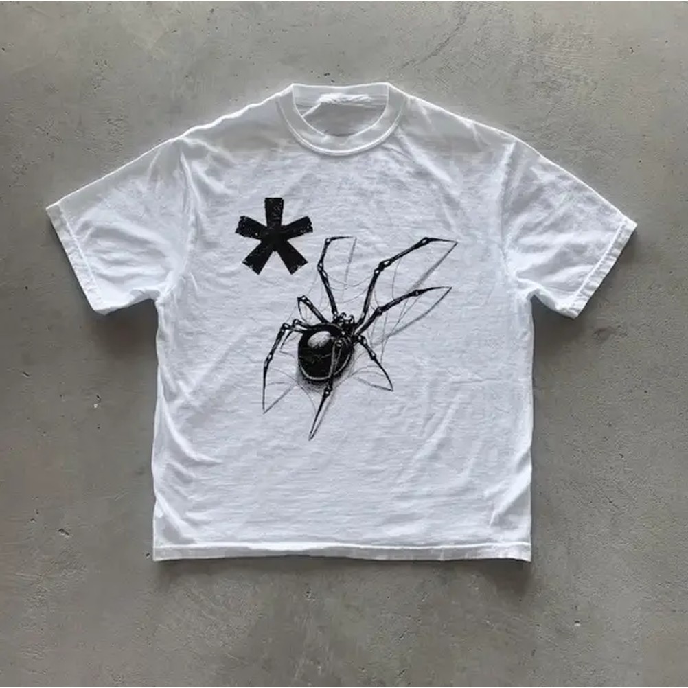 Summer Grunge Clothing - Y2k Spider T-shirt, vintage grafische tees