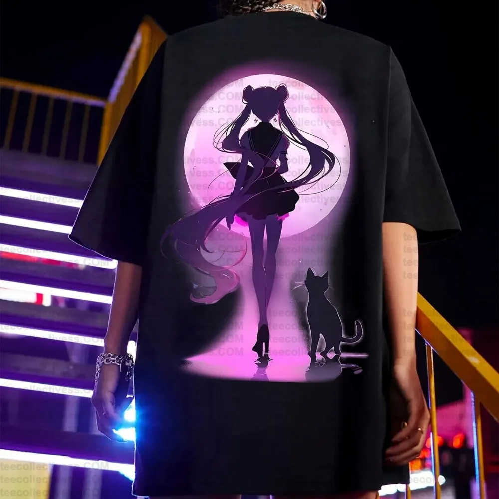 Summer Clothing Men 2025 - Anime Sailor Moon Vrouwen Harajuku Zomer
