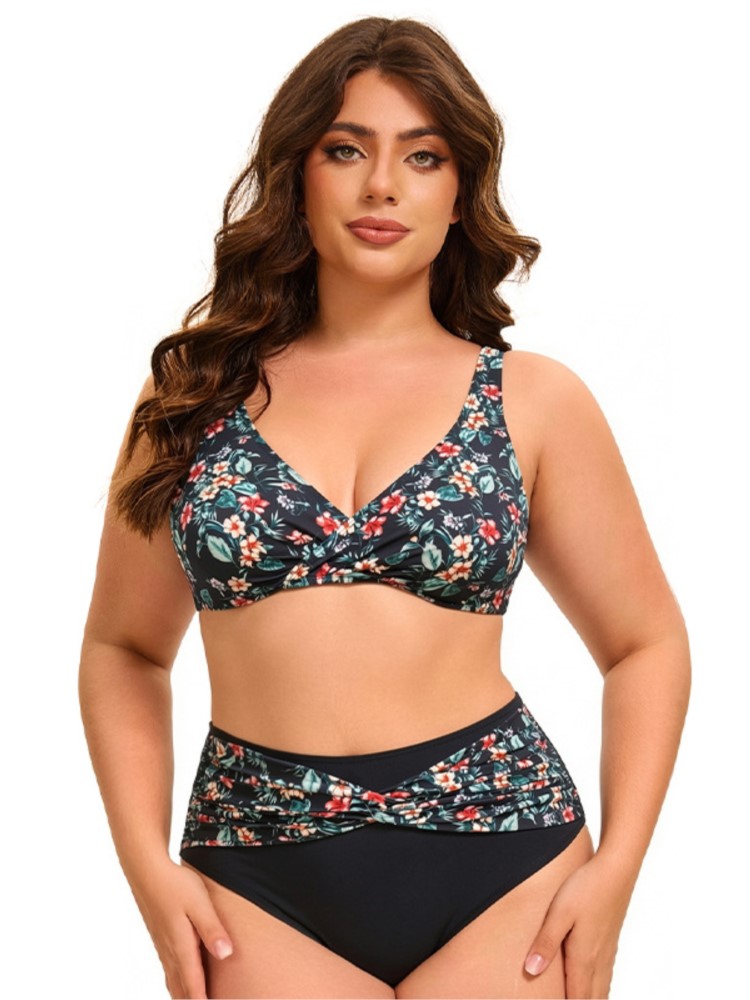 Bikini Set Push Up - Plus Size Hoge Taille Bikini Dames