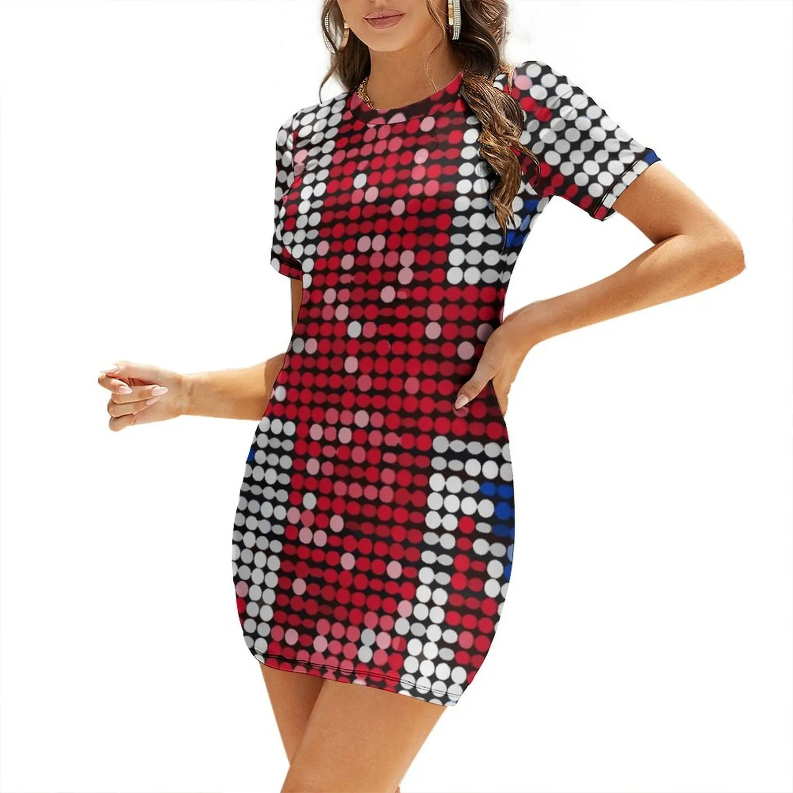 Summer Clothing Women Uk - Union Jack Vlag UK Pailletten Jurk