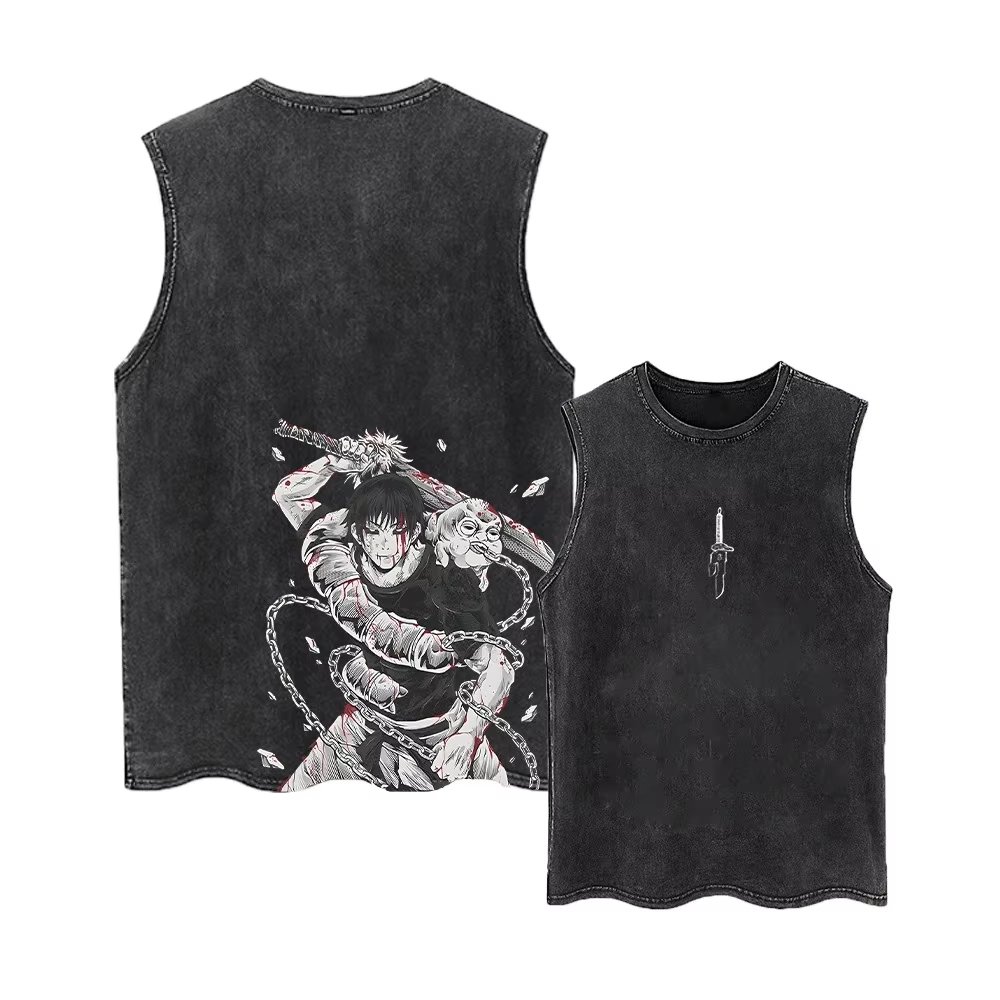 Vintage Summer Clothing Men - 2026 Jujutsu Kaisen Zomer Gym Vest