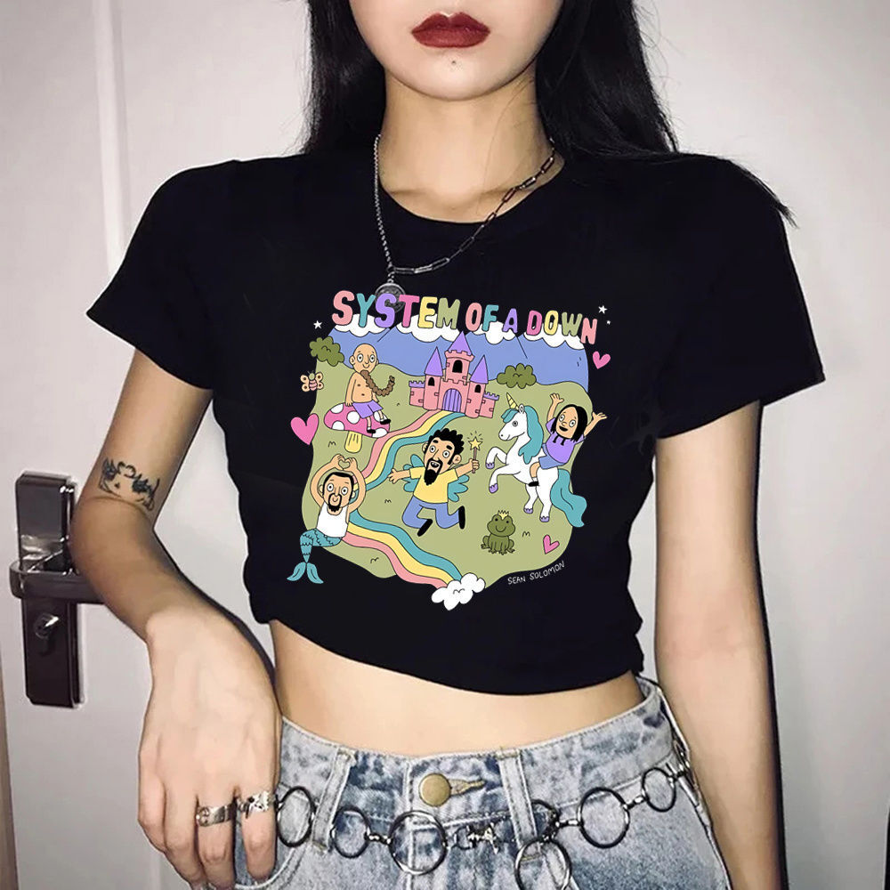 Systeem van een cropped top me - Summer Grunge Clothing recensie en prijs