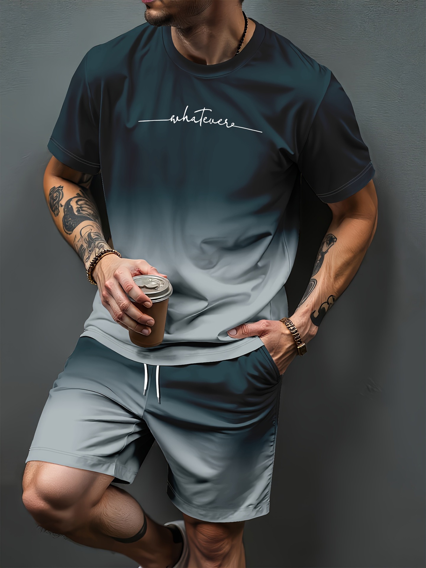 Gradiënt Letter Patroon 3D Pri - Summer Clothing Women recensie en prijs