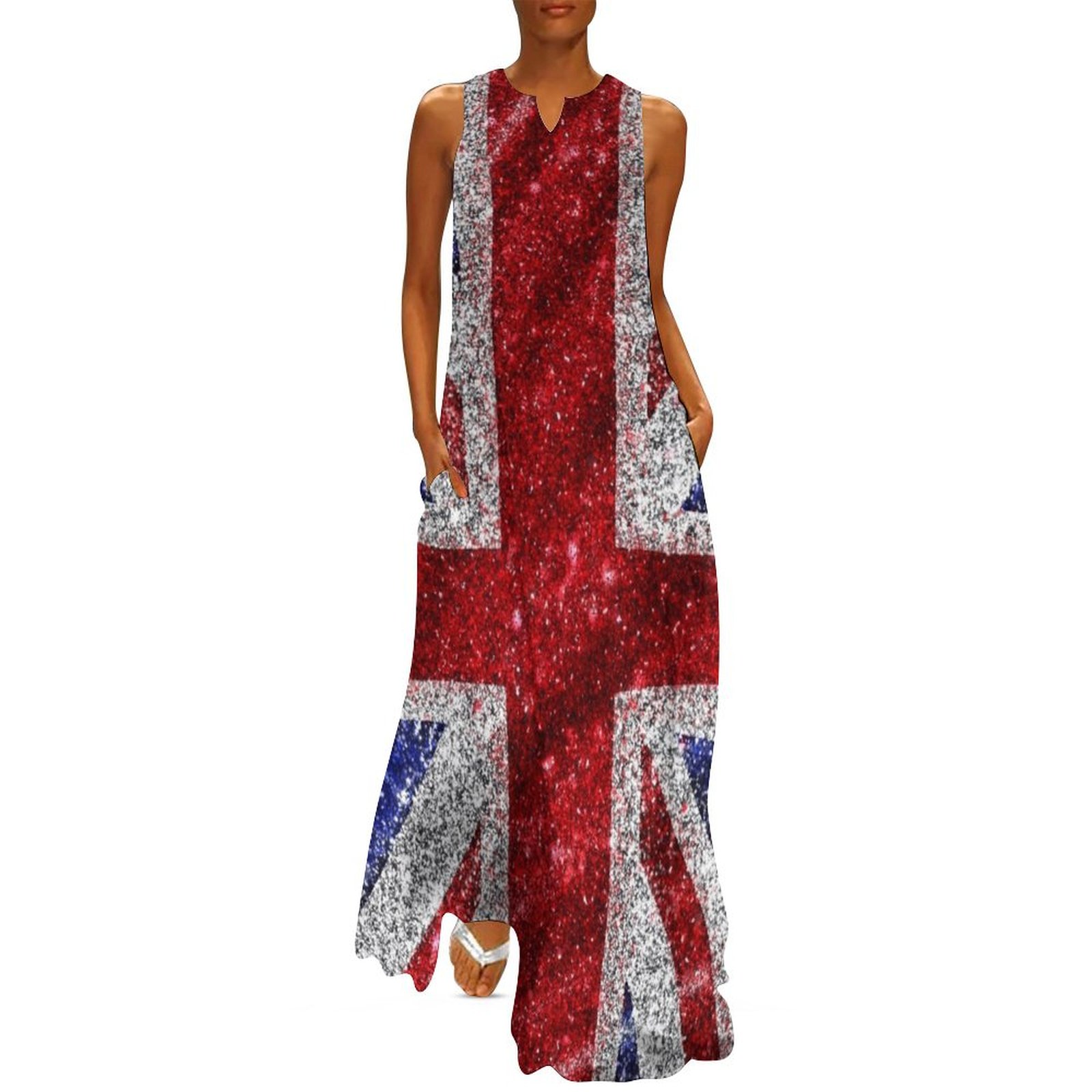 Faux Glitter Union Jack Vlag U - Summer Clothing Women Uk recensie en prijs