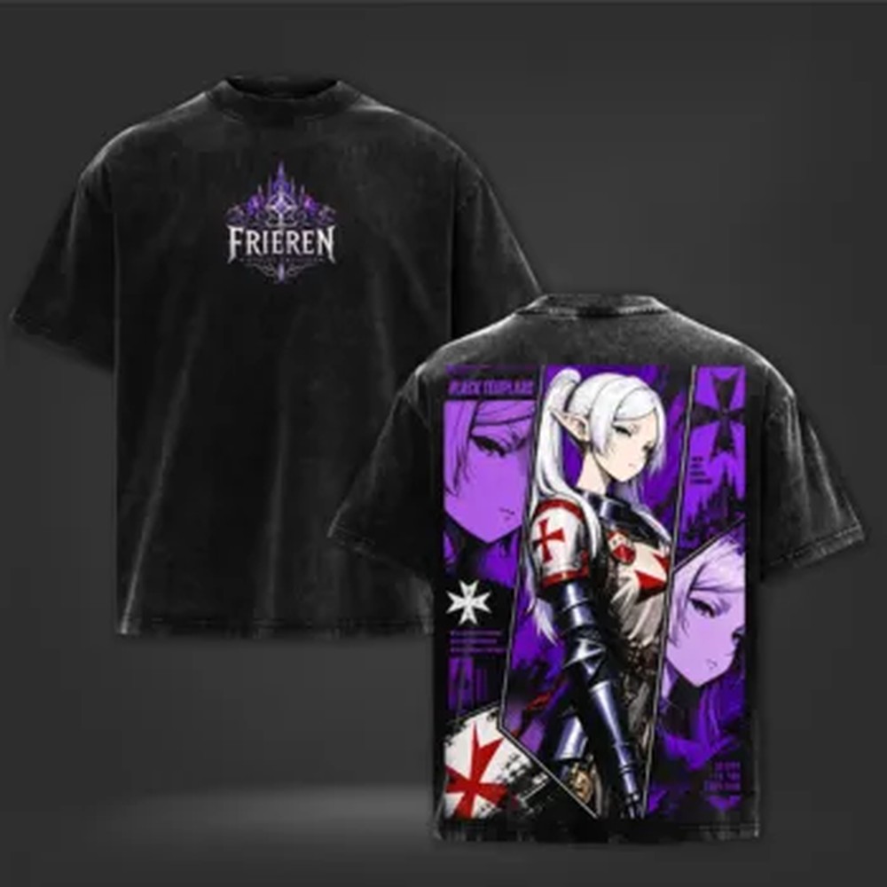 2026 Trendy Anime Frieren T-sh - Vintage Summer Clothing Men recensie en prijs