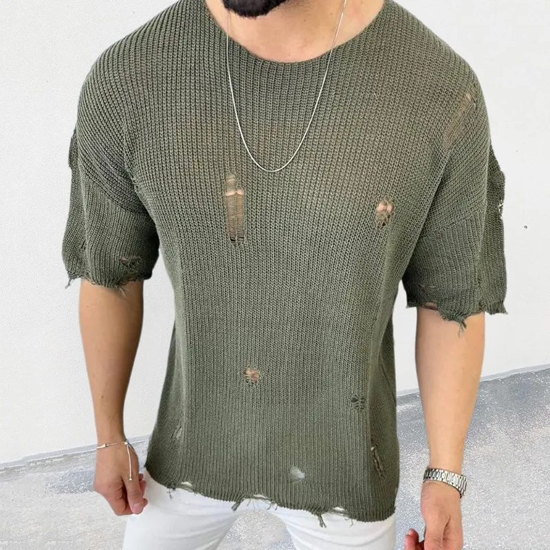 2023 zomer nieuwe heren effen  - Summer Clothing Men 2025 recensie en prijs