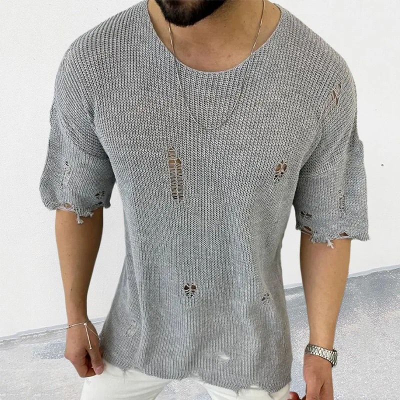 2023 zomer nieuwe heren effen  - Summer Clothing Men 2025 recensie en prijs