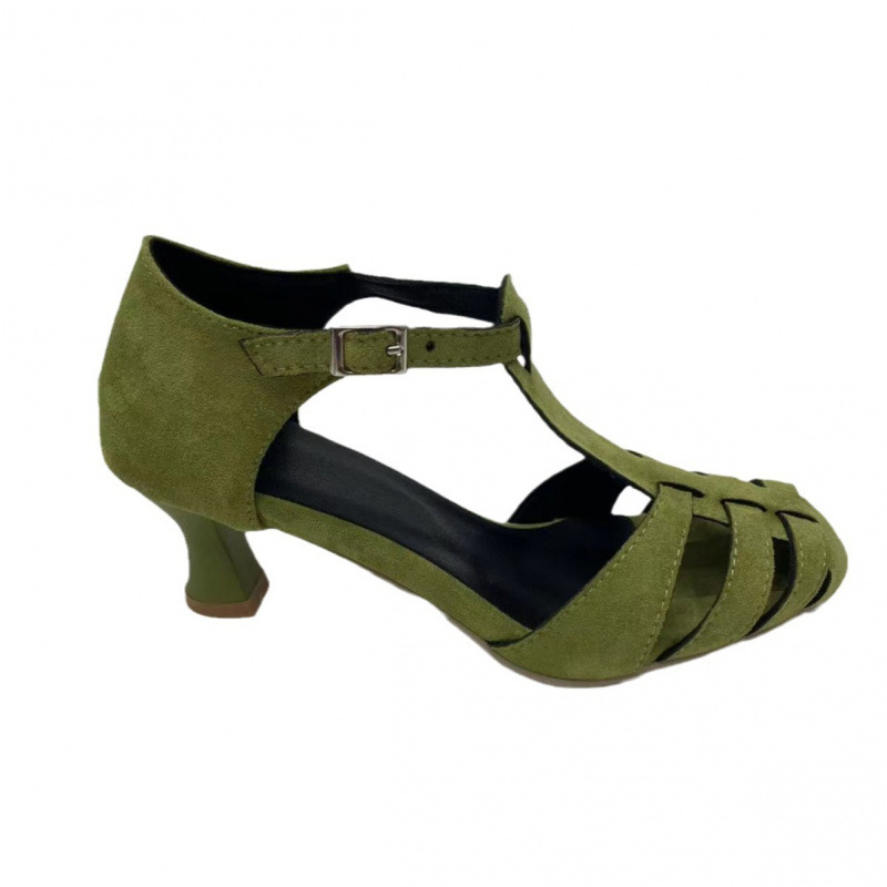 Dames Groene Suède Kitten Heel - Summer Clothing For Petite Women recensie en prijs