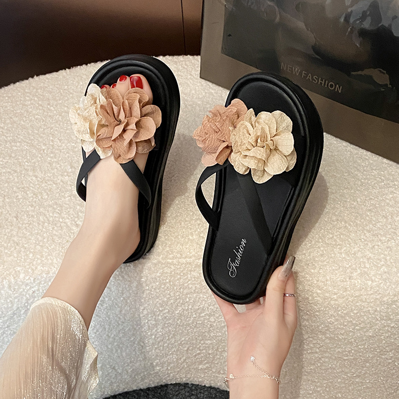 Tweekleurige bloemenplatformsa - Summer Clothing Korea recensie en prijs