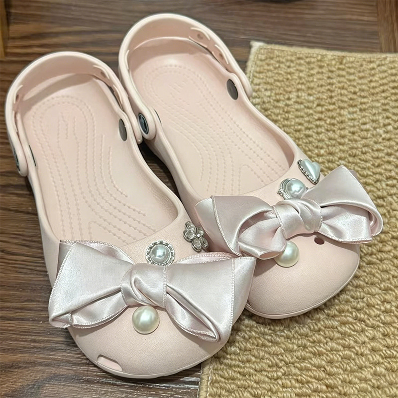 Roze satijnen strik schattige  - Summer Clothing Korea recensie en prijs