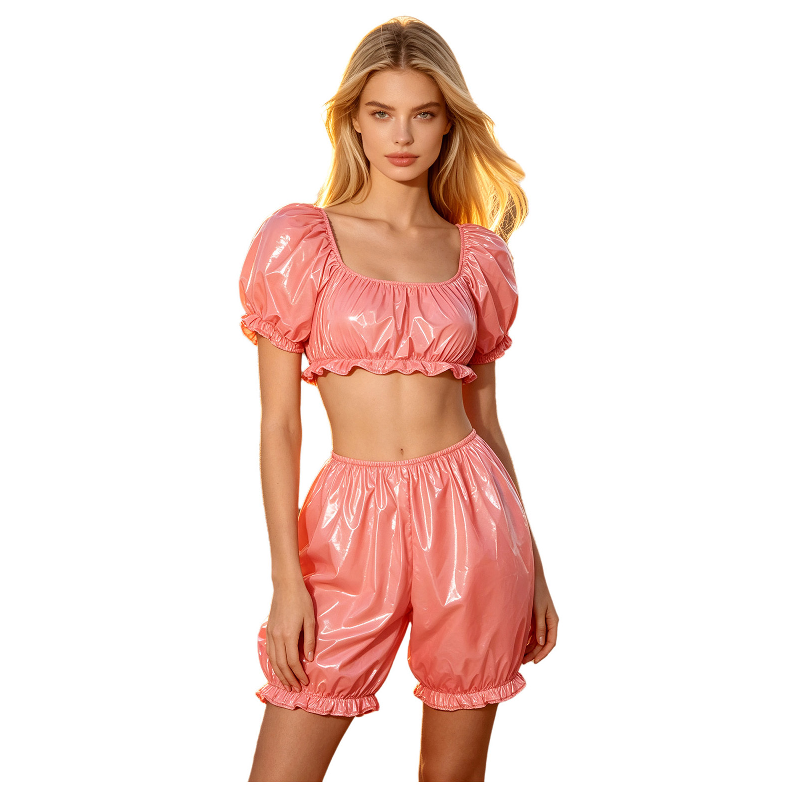 Dames Wetlook PU Leder Clubkle - Summer Clothing For Petite Women recensie en prijs