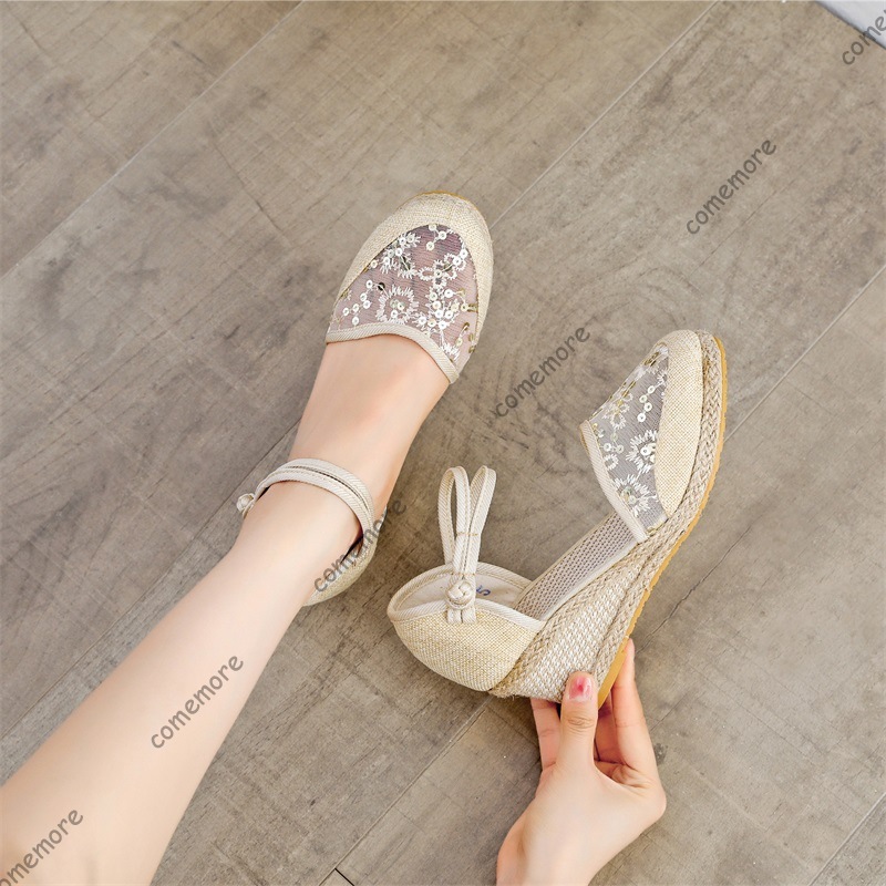 Dames kanten mesh espadrille s - Espadrille Sandal Women recensie en prijs