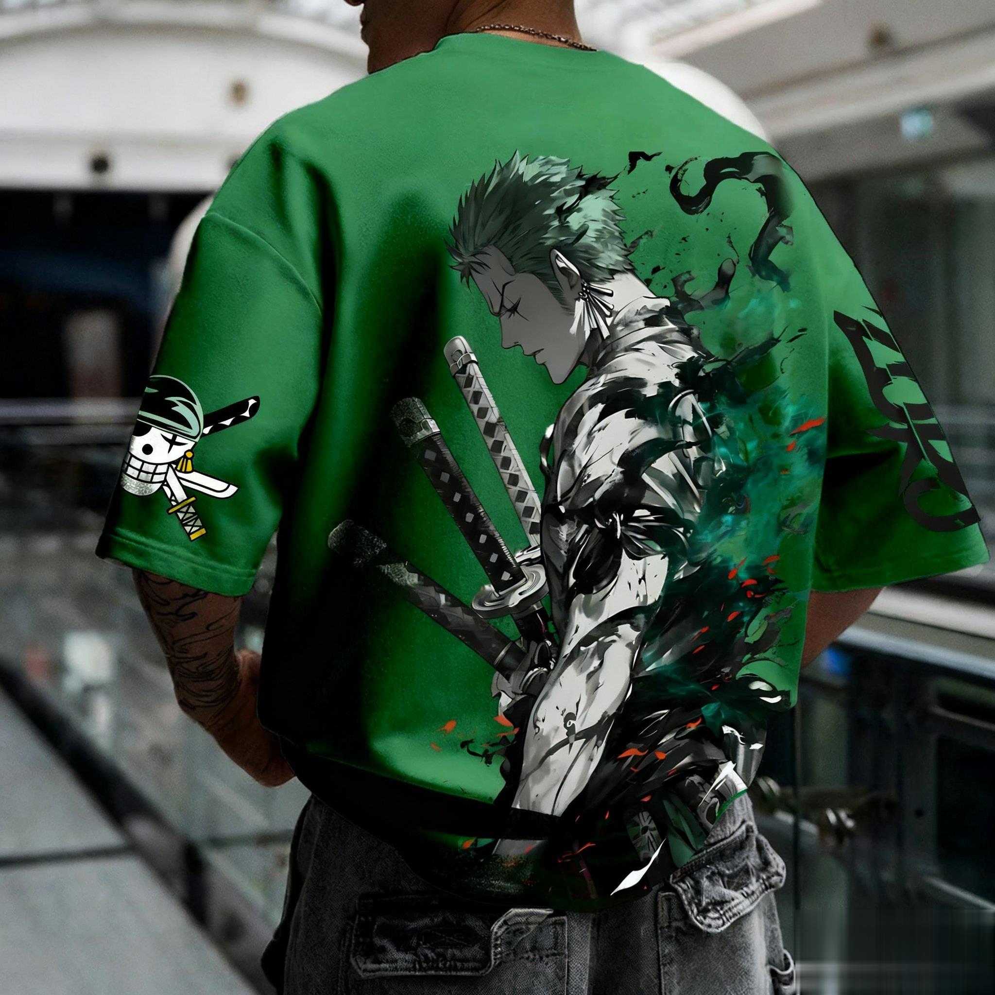 Zomer Y2k Anime Een Stuk Zoro  - Summer Clothing Men 2025 recensie en prijs